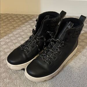 Clarks Black Lace Up Boots